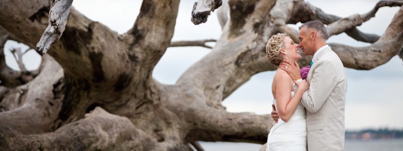 Wedding and Elopement Packages on Jekyll Island's Driftwood Beach