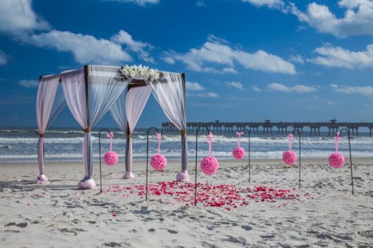 New Wooden Wedding Arbor for your St. Augustine Florida Wedding