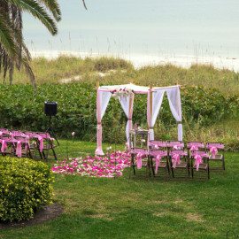 Wedding ceremony near the beach