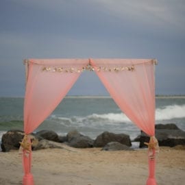 beach wedding arbor