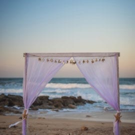 beach wedding arbor