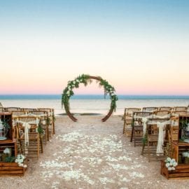 Florida Beach Wedding Circular Arch