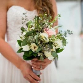 beach wedding bridal bouquet