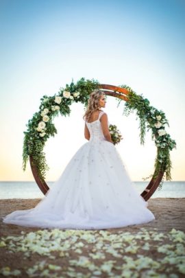 Florida Beach Wedding Circular Arch