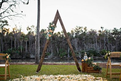 Unique Wooden Arches for Georgia Wedding