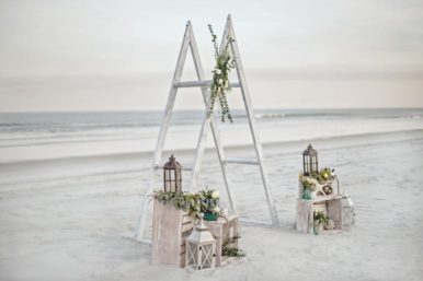 Themed Triangle Arch for Beach Wedding