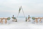 Triangle Arbors for Beach Weddings in Georgia