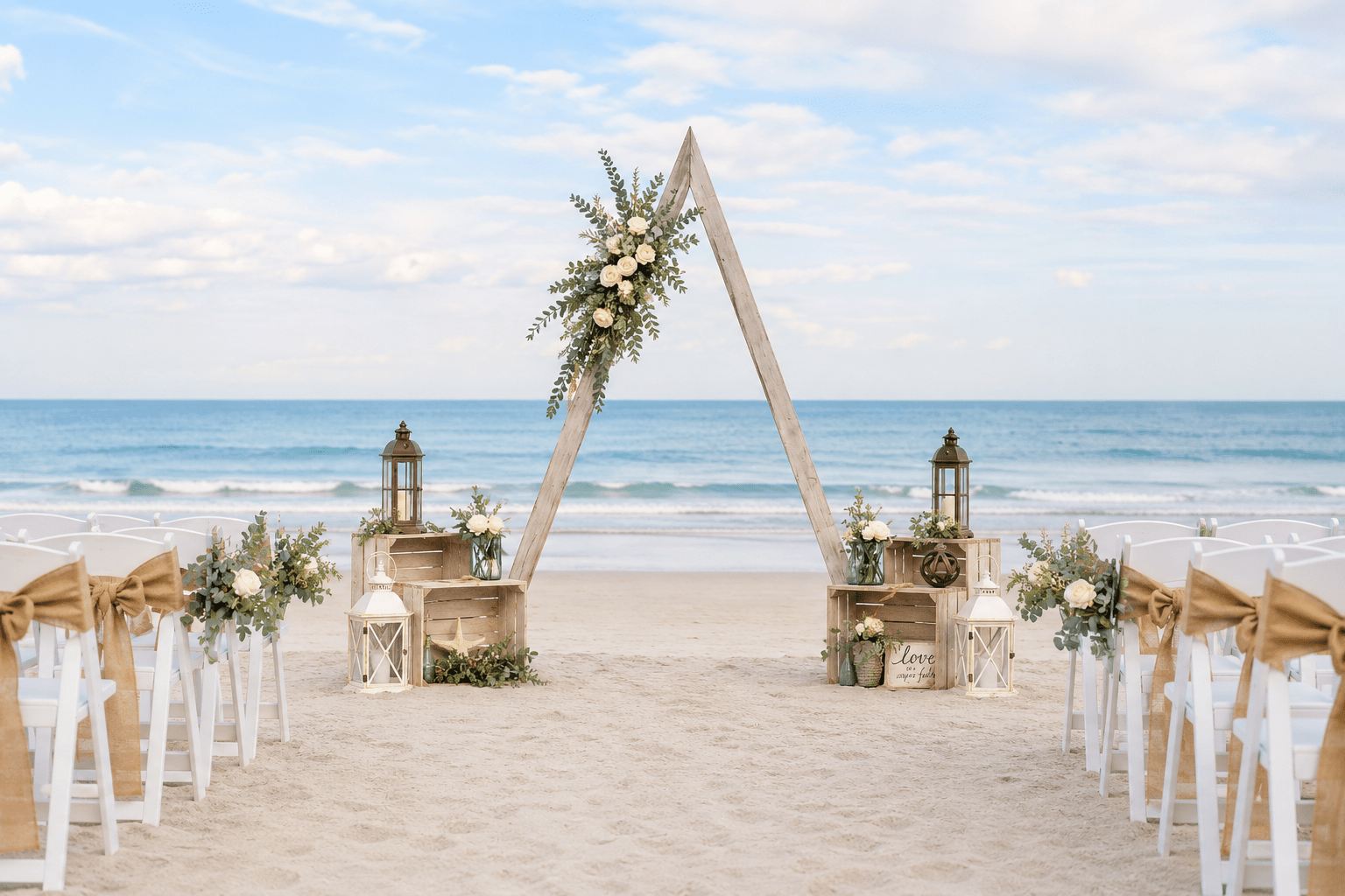 Luxury Beach Wedding Ceremony