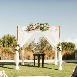 4-post arbor for wedding ceremony