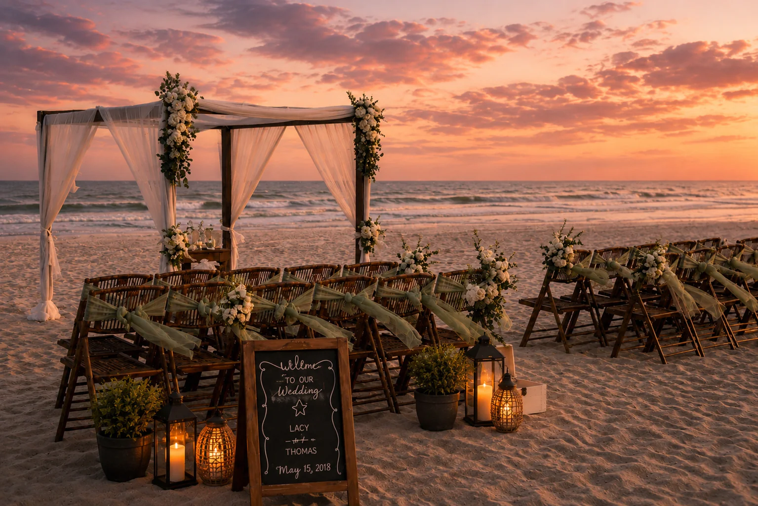 Seaside Rose - A St. Augustine Beach House Wedding Venue St. Augustine Beach House Wedding - Reception Venue Space