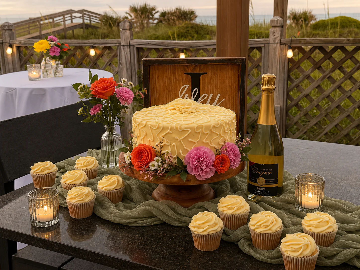 Seaside Rose - A St. Augustine Beach House Wedding Venue St. Augustine Beach House Wedding - Reception Venue Space