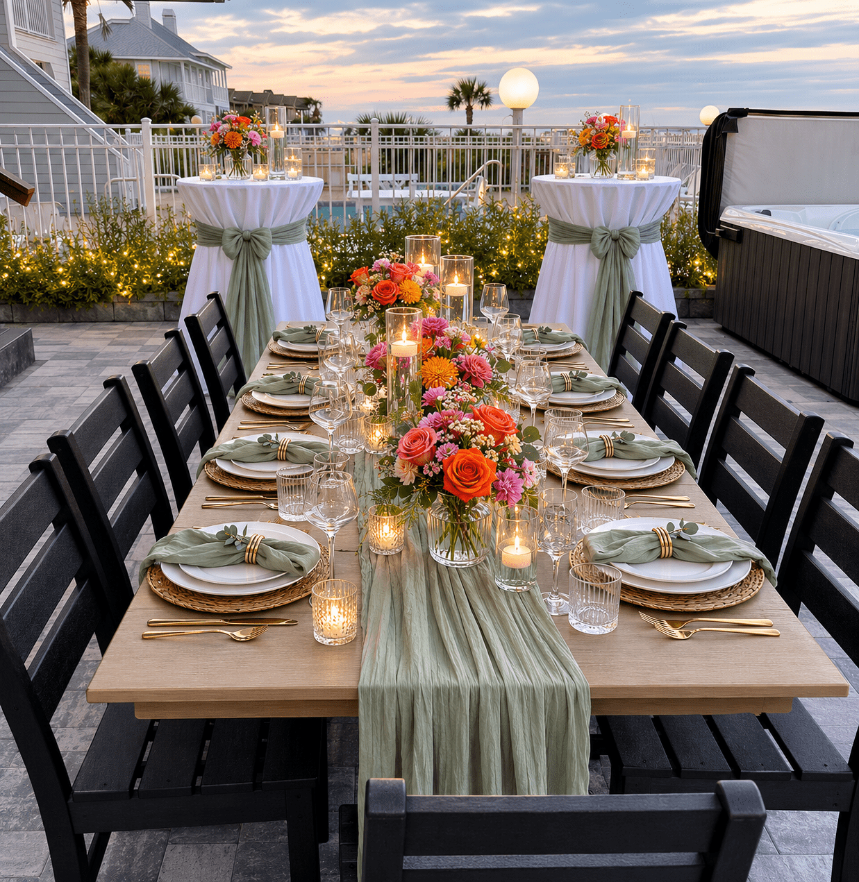 Seaside Rose - A St. Augustine Beach House Wedding Venue St. Augustine Beach House Wedding - Reception Venue Space