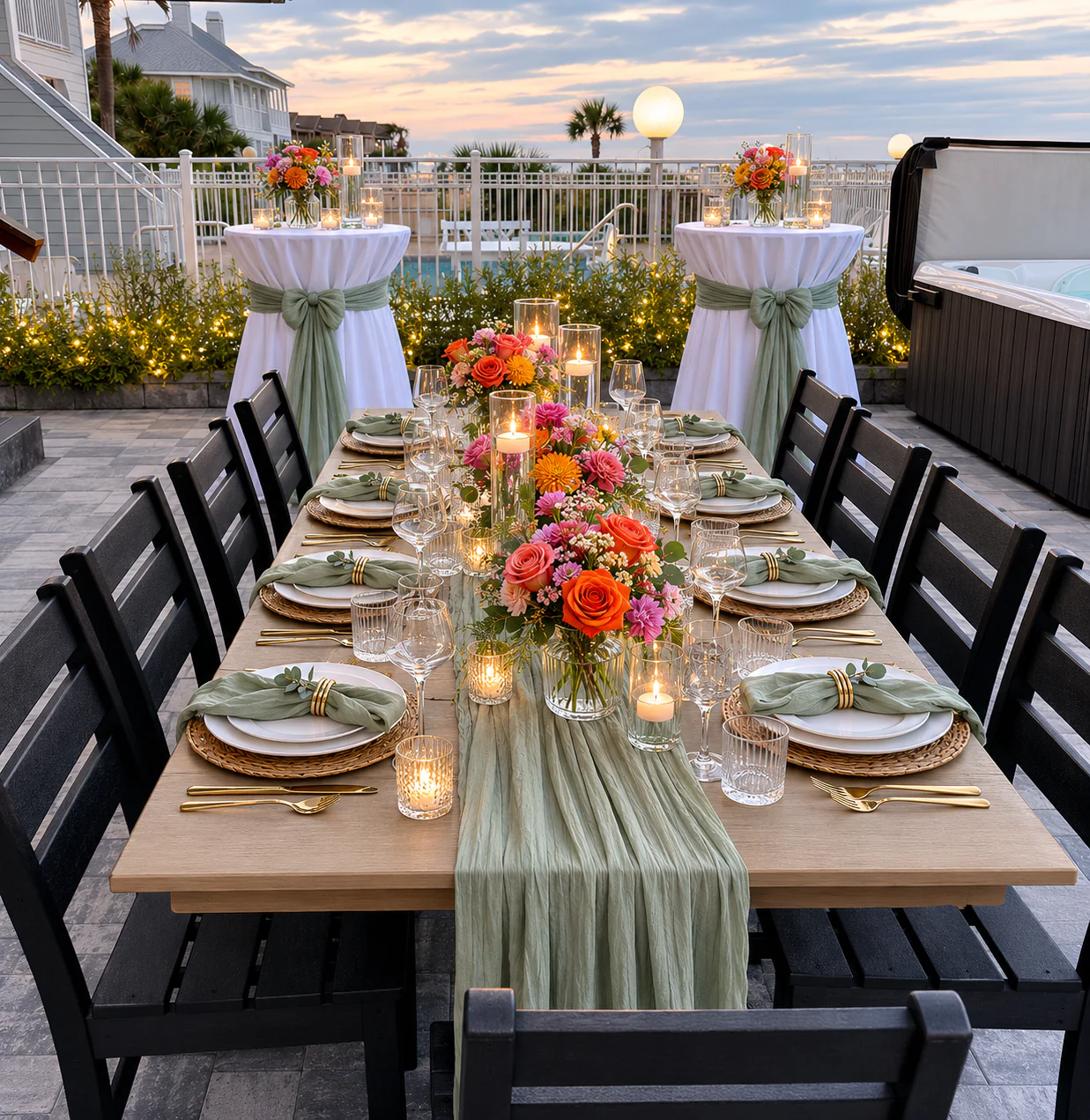 Seaside Rose - A St. Augustine Beach House Wedding Venue St. Augustine Beach House Wedding - Reception Venue Space